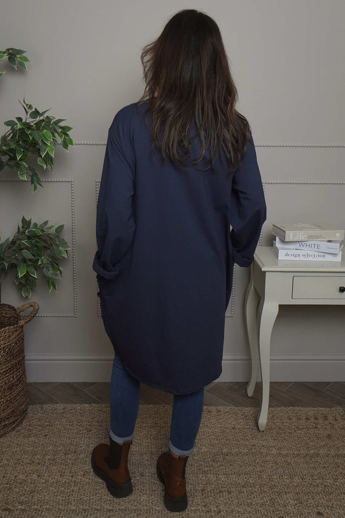 Catherine Cotton Tunic Navy