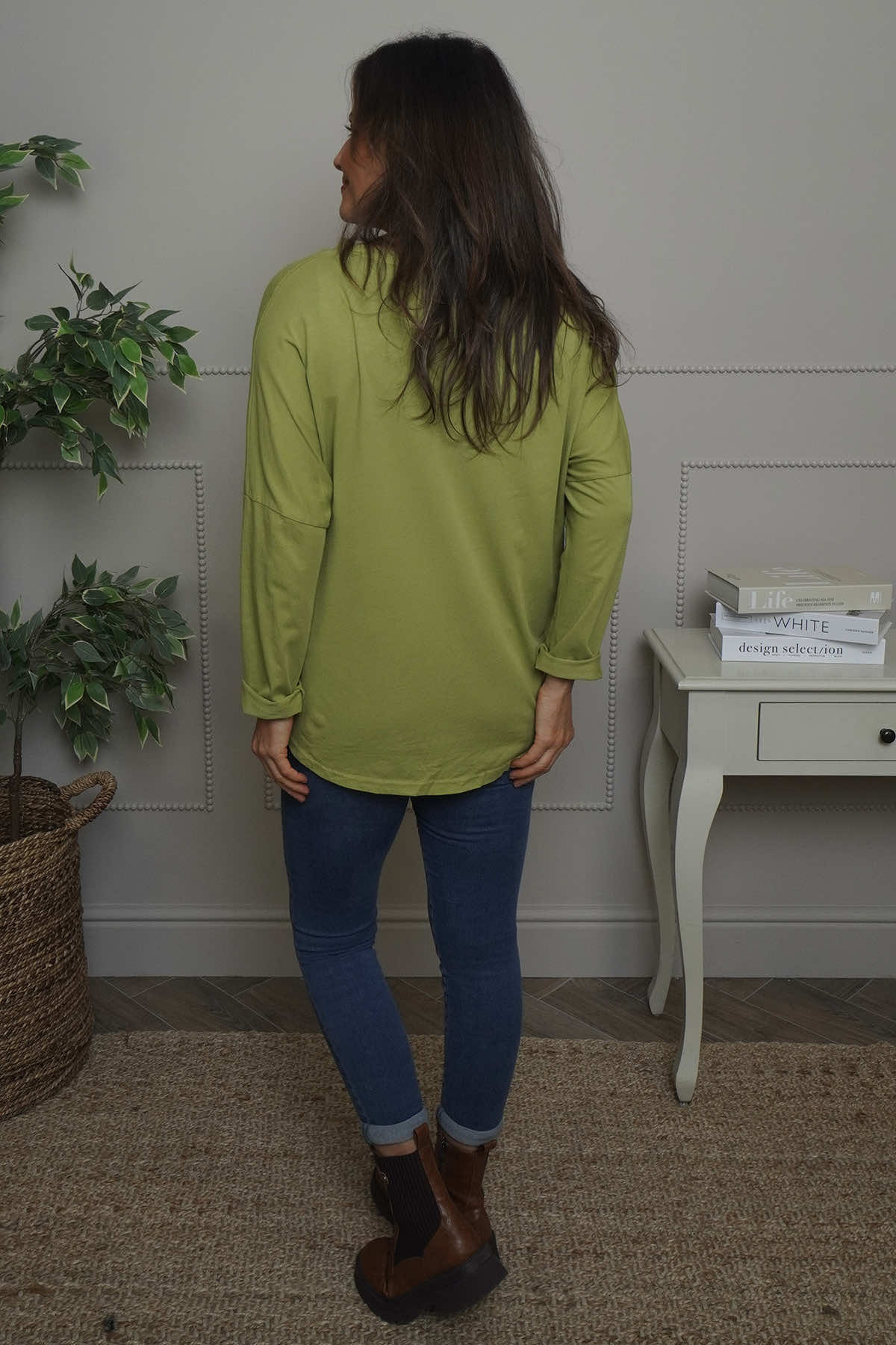 Cherie Heart Cotton Top Green