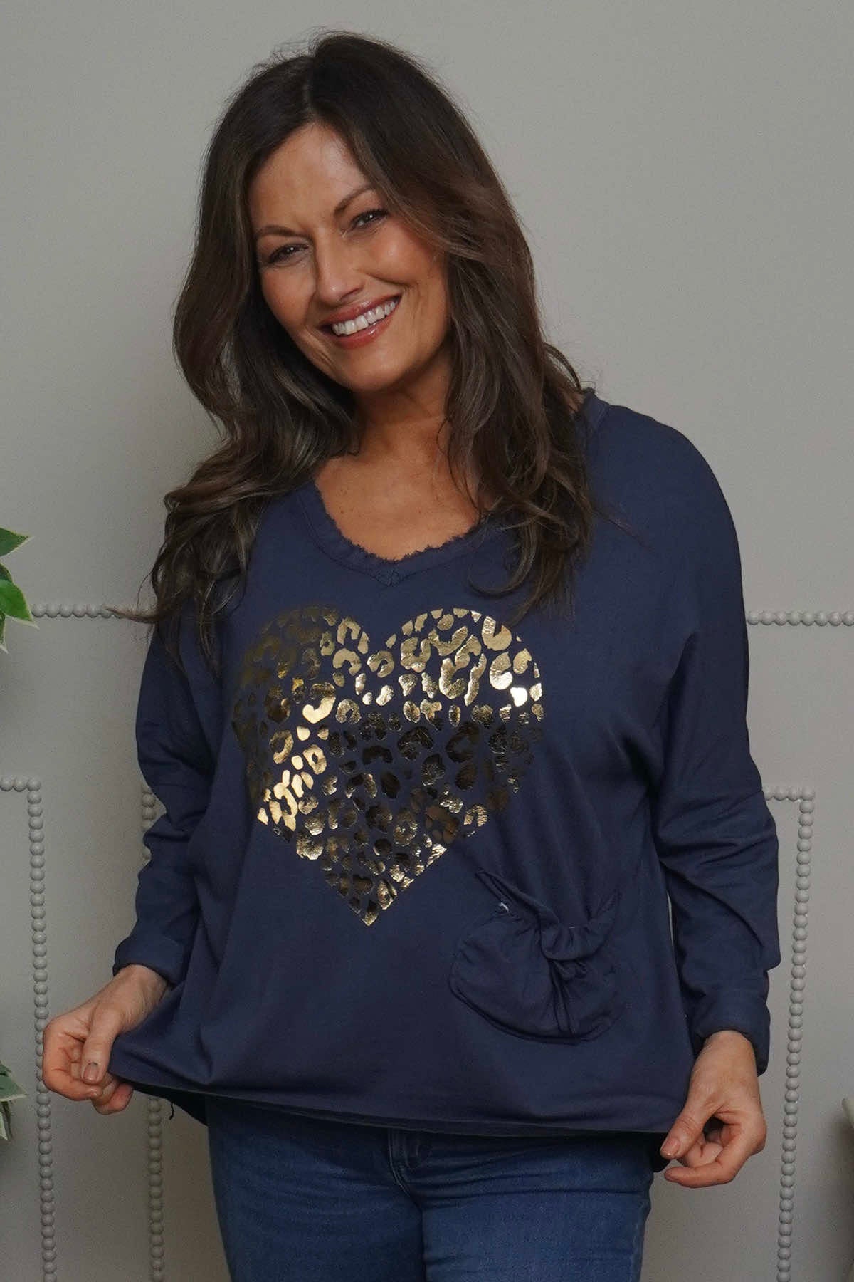 Cherie Heart Cotton Top