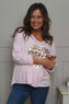 Cherie Heart Cotton Top Pink