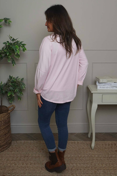 Cherie Heart Cotton Top Pink - Image 4