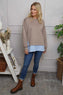 Gail Layer Detail Top Mocha