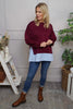 Gail Layer Detail Top Wine