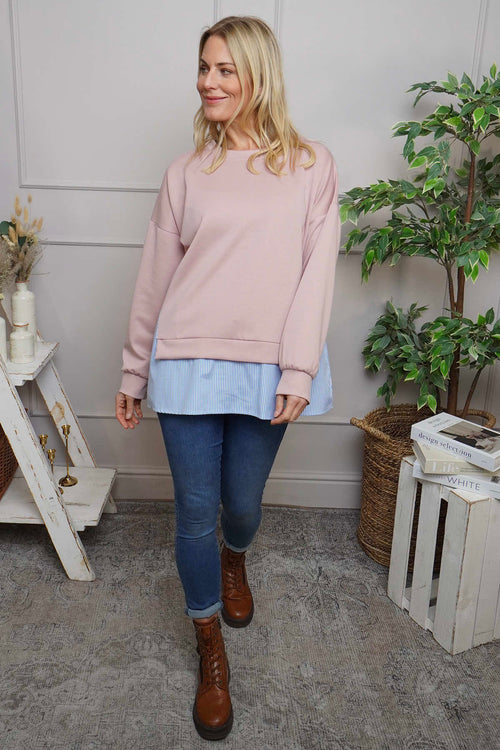 Gail Layer Detail Top Pink - Image 3