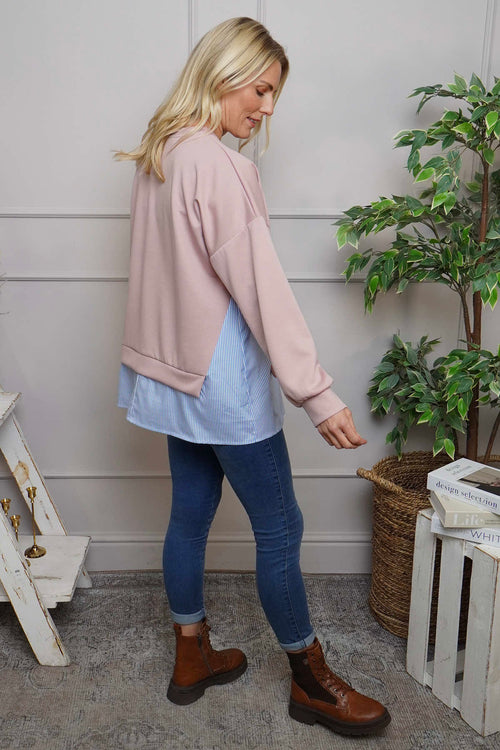 Gail Layer Detail Top Pink - Image 4