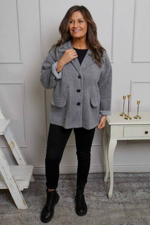 Zena Jacket Mid Grey - Image 3