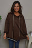 Anya Asymmetric Hooded Top Cocoa