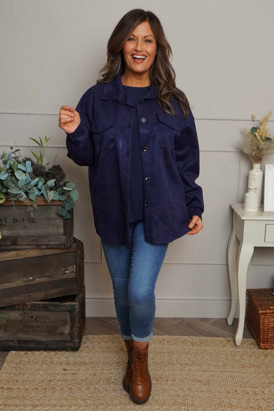 Anita Shacket Navy