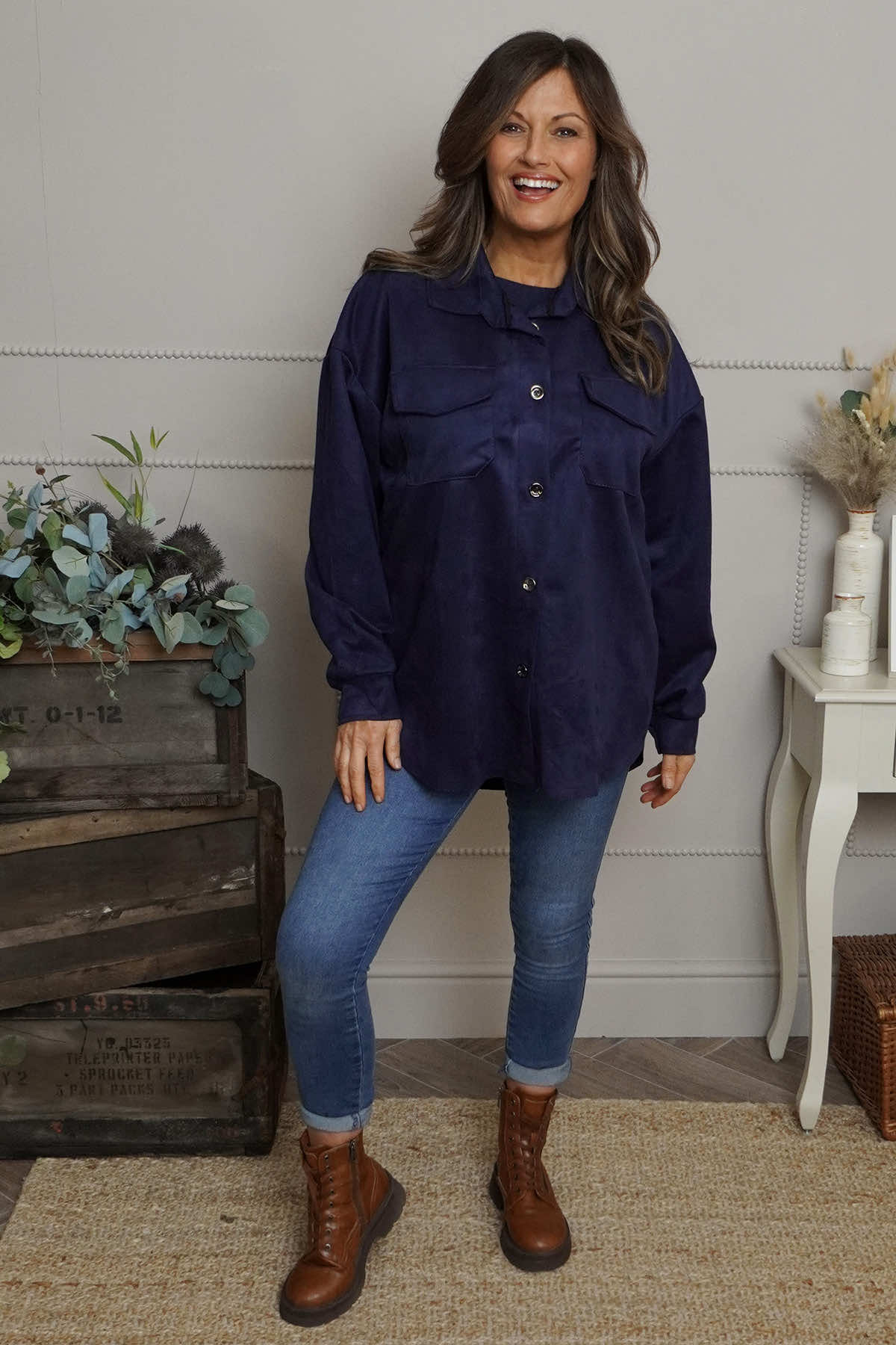 Anita Shacket Navy