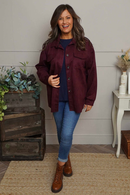 Anita Shacket Burgundy - Image 2