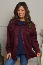 Anita Shacket Burgundy Burgundy - Anita Shacket Burgundy