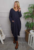 Fenella Long Sleeve Cotton Dress Navy