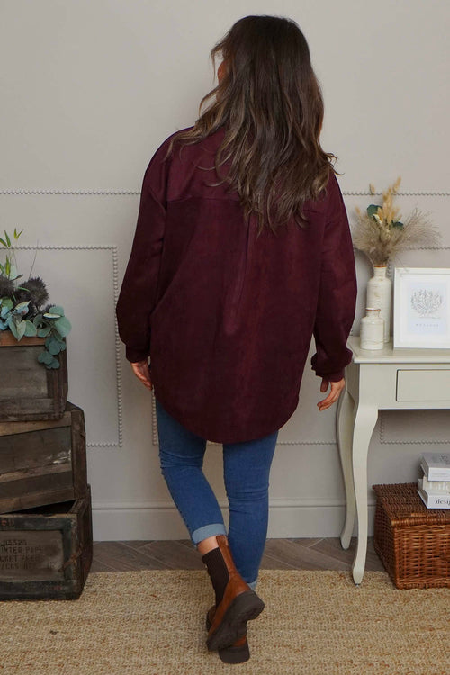 Anita Shacket Burgundy - Image 4