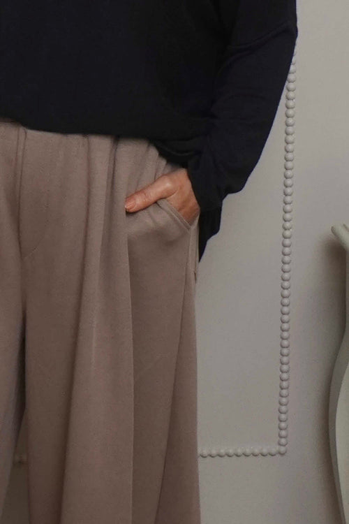 Cinda Cotton Trousers Mocha - Image 3