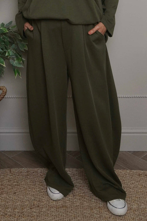 Cinda Cotton Trousers Khaki - Image 1