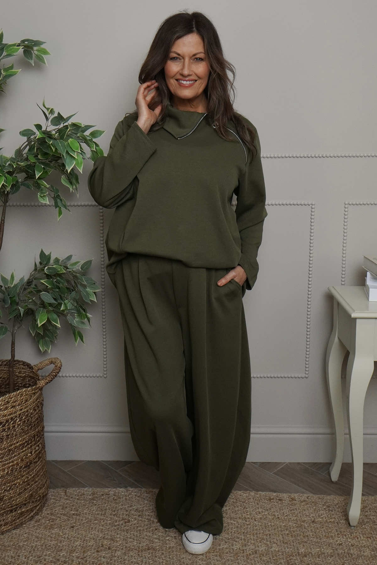 Cinda Cotton Trousers Khaki