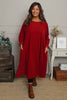 Sheena Needlecord Dress Red