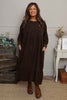 Sheena Needlecord Dress Cocoa