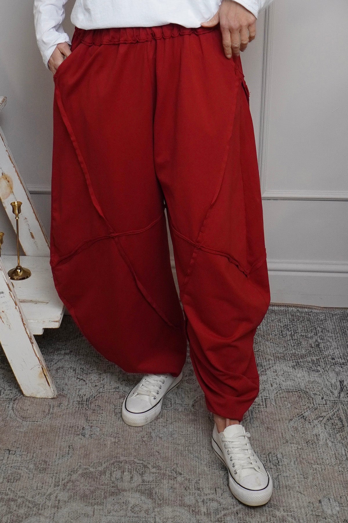 Deana Cotton Trousers Red