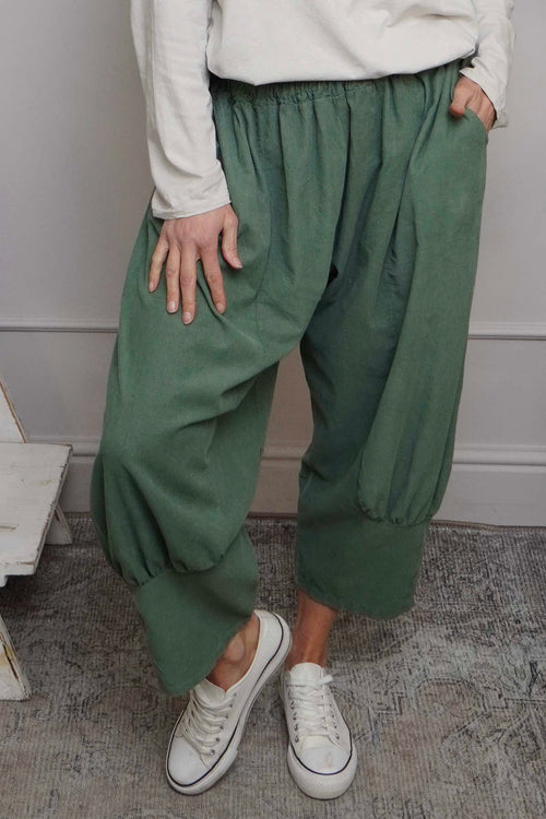 Olwen Needlecord Trousers Light Khaki - Image 2