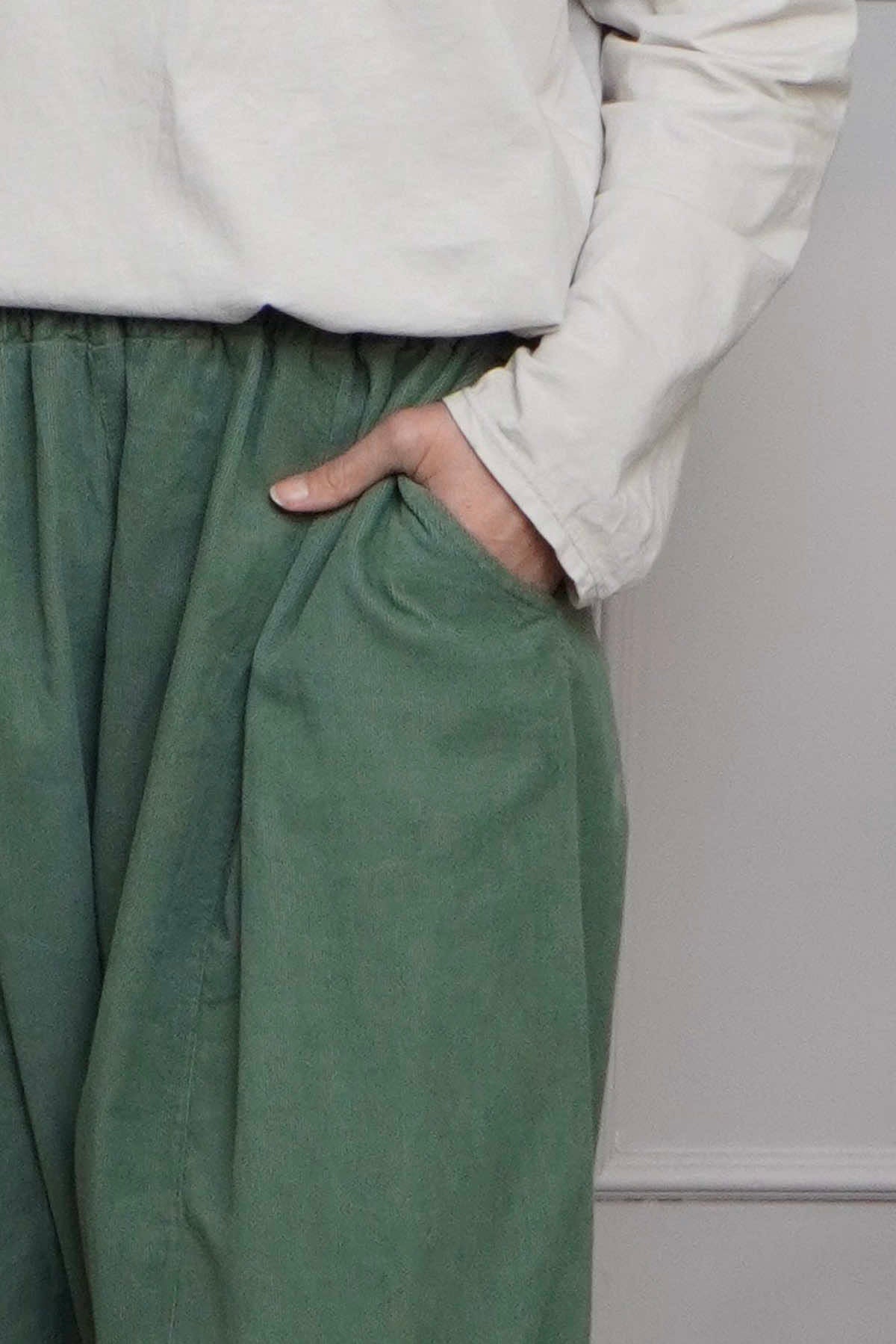 Olwen Needlecord Trousers Light Khaki