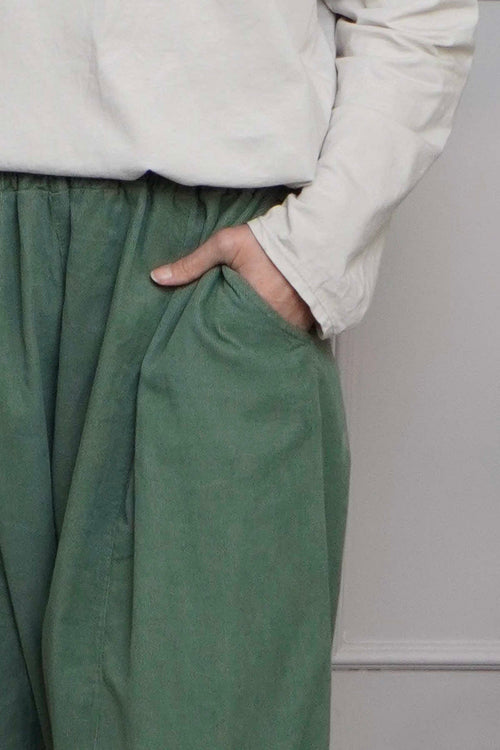 Olwen Needlecord Trousers Light Khaki - Image 3