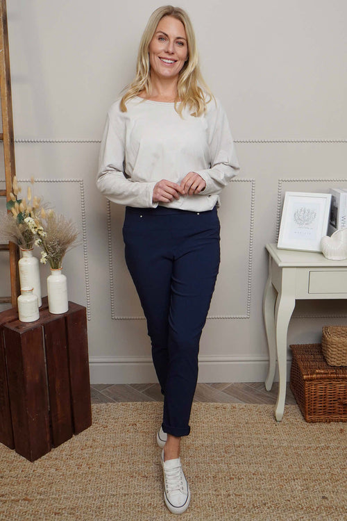 Lorinda Trousers Navy - Image 1