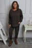 Nicky Leopard Print Cotton Top Cocoa