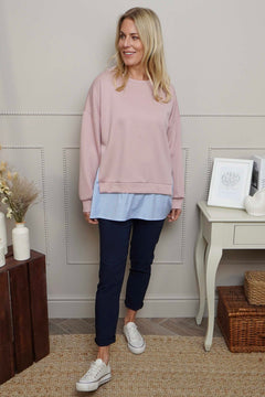 Gail Layer Detail Top Pink