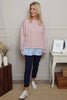 Gail Layer Detail Top Pink