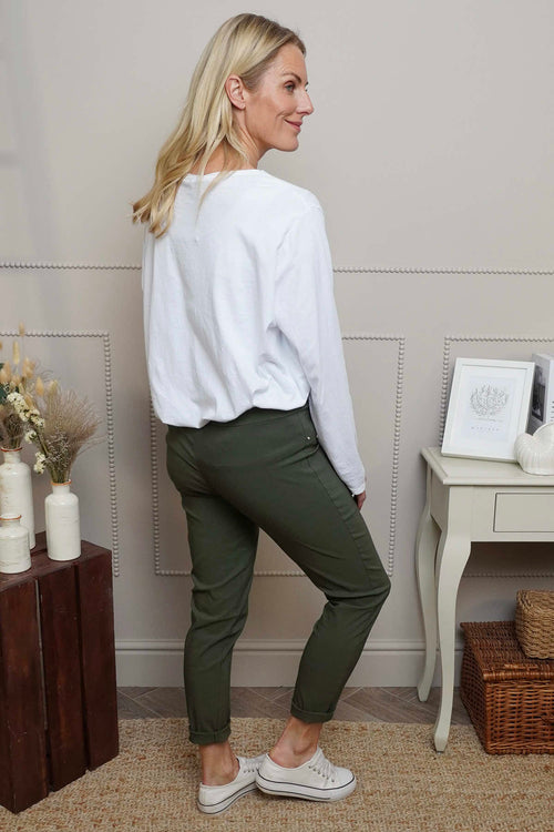 Lorinda Trousers Khaki - Image 6