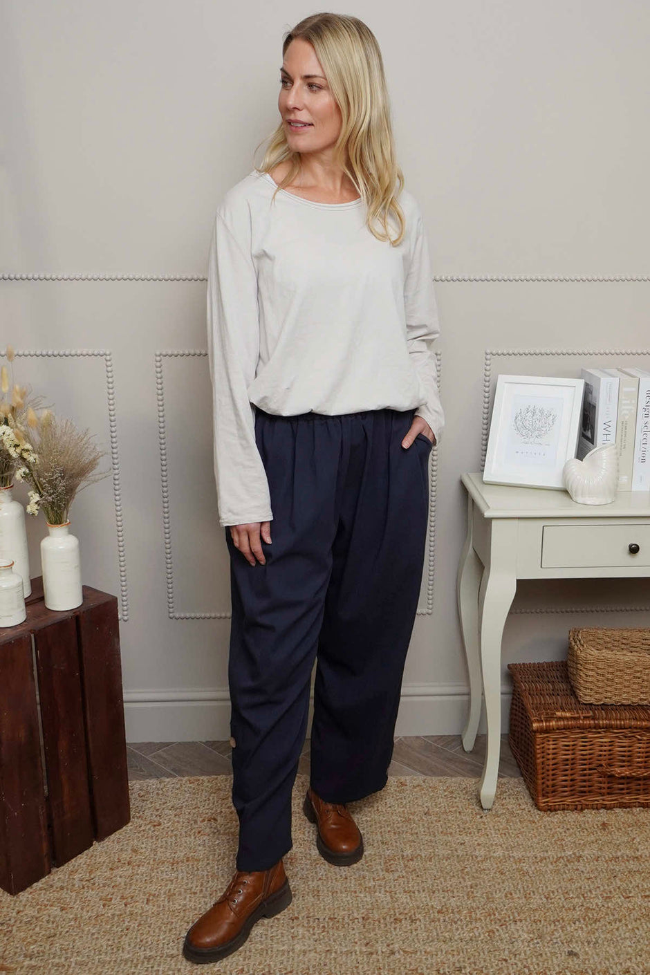 Nydia Trousers Navy