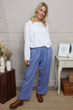 Nydia Trousers Blue Blue - Nydia Trousers Blue