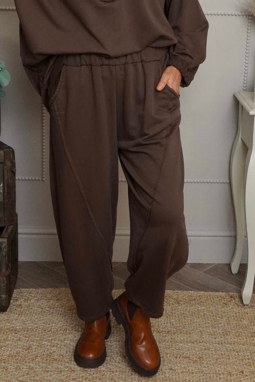 Yasmina Cropped Cotton Trousers Cocoa - Image 2