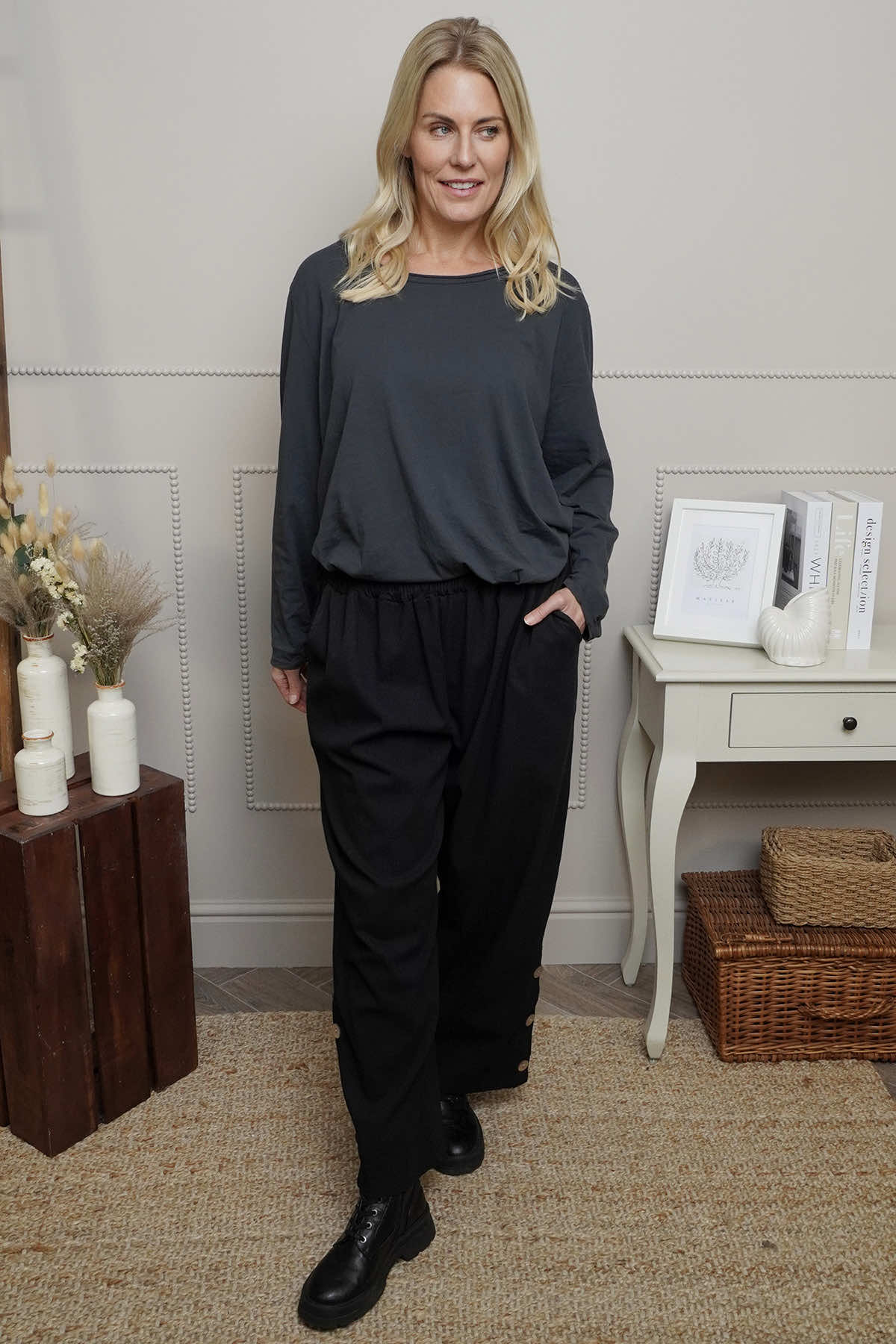 Nydia Trousers Black
