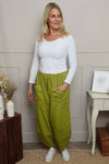 Jerilyn Cotton Trousers Olive