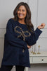 Alice Bow Sweatshirt Navy