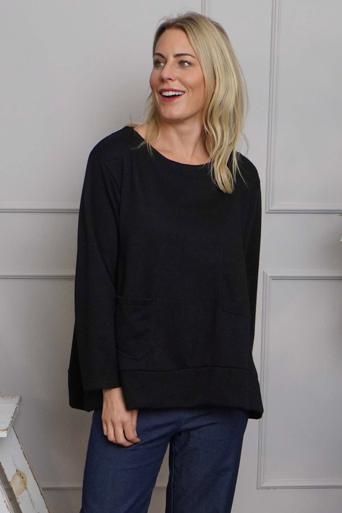 Codie Wool Top Black