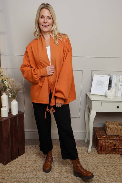 Ramsey Cotton Jacket Burnt Orange - Image 2
