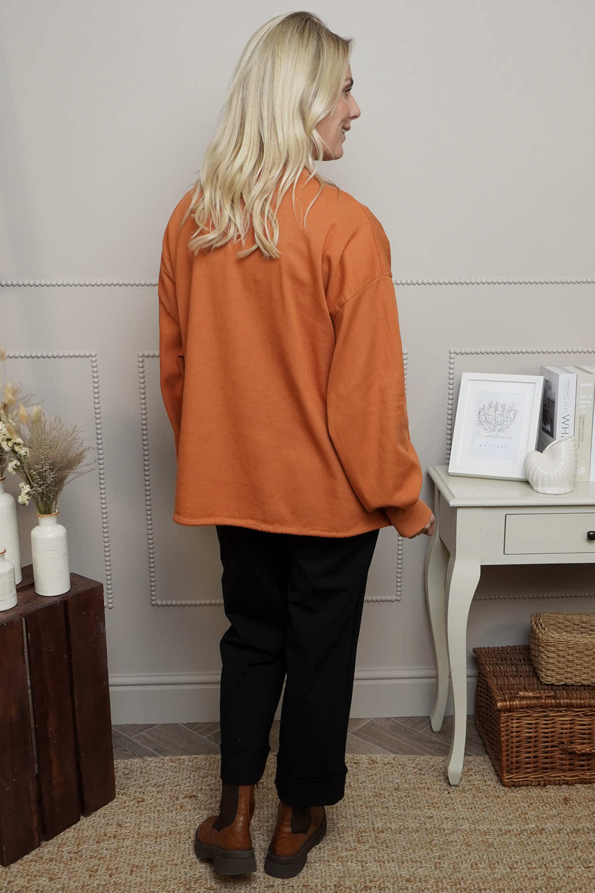 Ramsey Cotton Jacket Burnt Orange