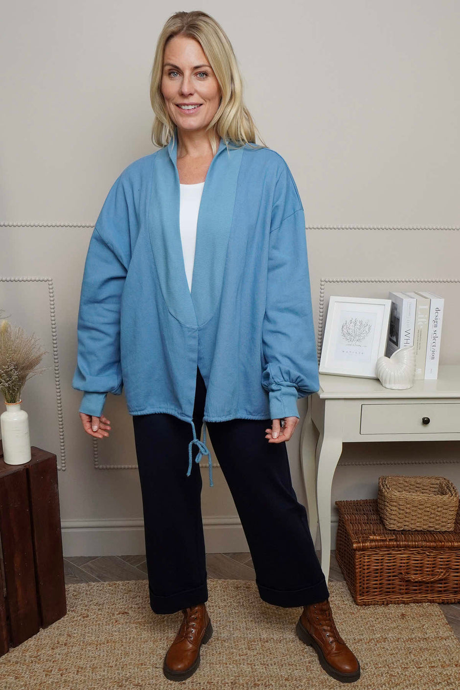 Ramsey Cotton Jacket Blue