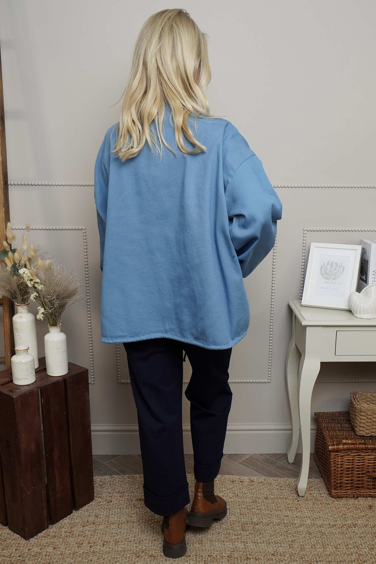 Ramsey Cotton Jacket Blue
