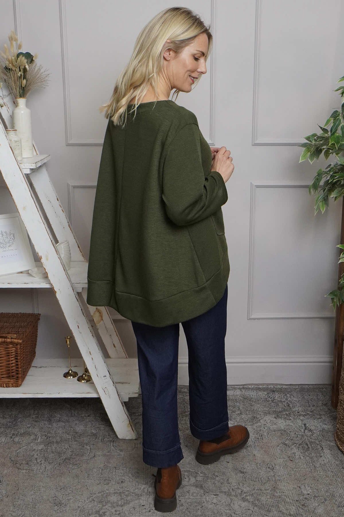 Codie Wool Top Khaki