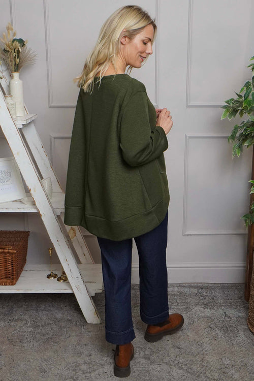 Codie Wool Top Khaki - Image 4