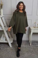 Corina Sweatshirt Khaki Khaki - Corina Sweatshirt Khaki