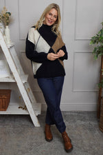 Rodina Argyle Knitted Jumper Navy Navy - Rodina Argyle Knitted Jumper Navy