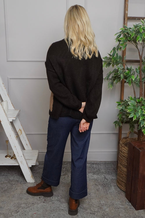 Rodina Argyle Knitted Jumper Cocoa - Image 4