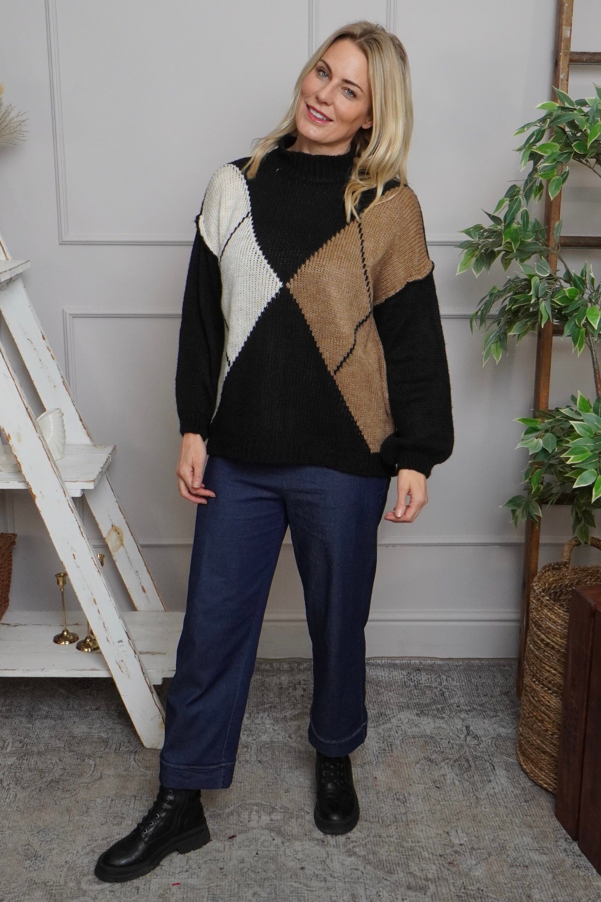 Rodina Argyle Knitted Jumper