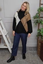 Rodina Argyle Knitted Jumper Black Black - Rodina Argyle Knitted Jumper Black