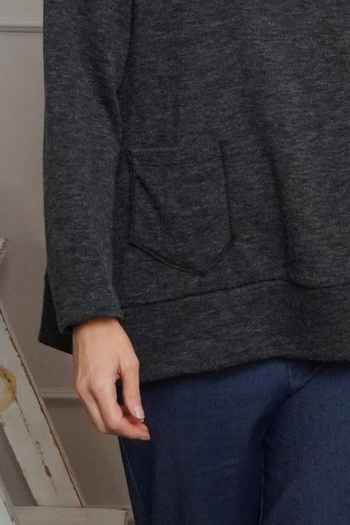 Codie Wool Top Marl Charcoal - Image 3
